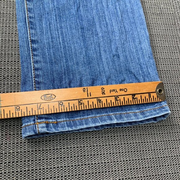 Stylus Womens Size 31/12 Blue Boyfriend Crop Jeans Light Wash Distressed Denim - Picture 12 of 12